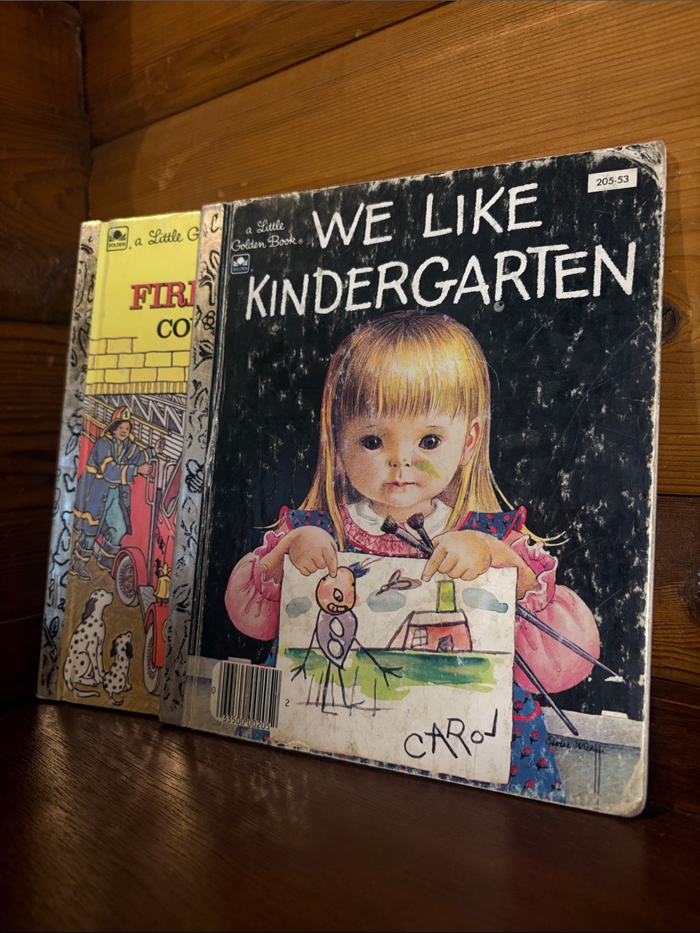 We Like Kindergarten + The Fire Fighter Counting Book, Little Golden Books